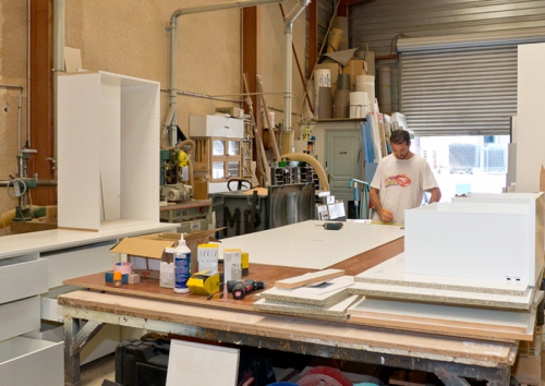 MP-Menuiserie : Atelier David montage du dressing blanc