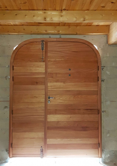 MP-Menuiserie : Porte à double battant côté intérieur